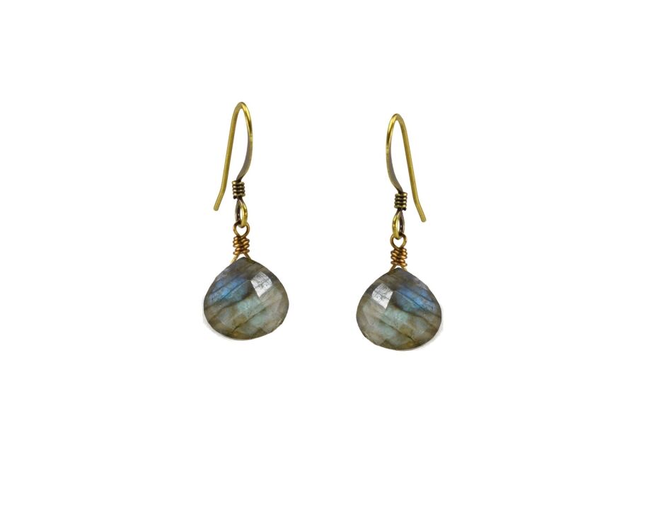 Simple Briolette Earrings (Multiple Colors)