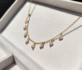 Ocean Whispers Mother Of Pearl Fringe Necklace - Image 2