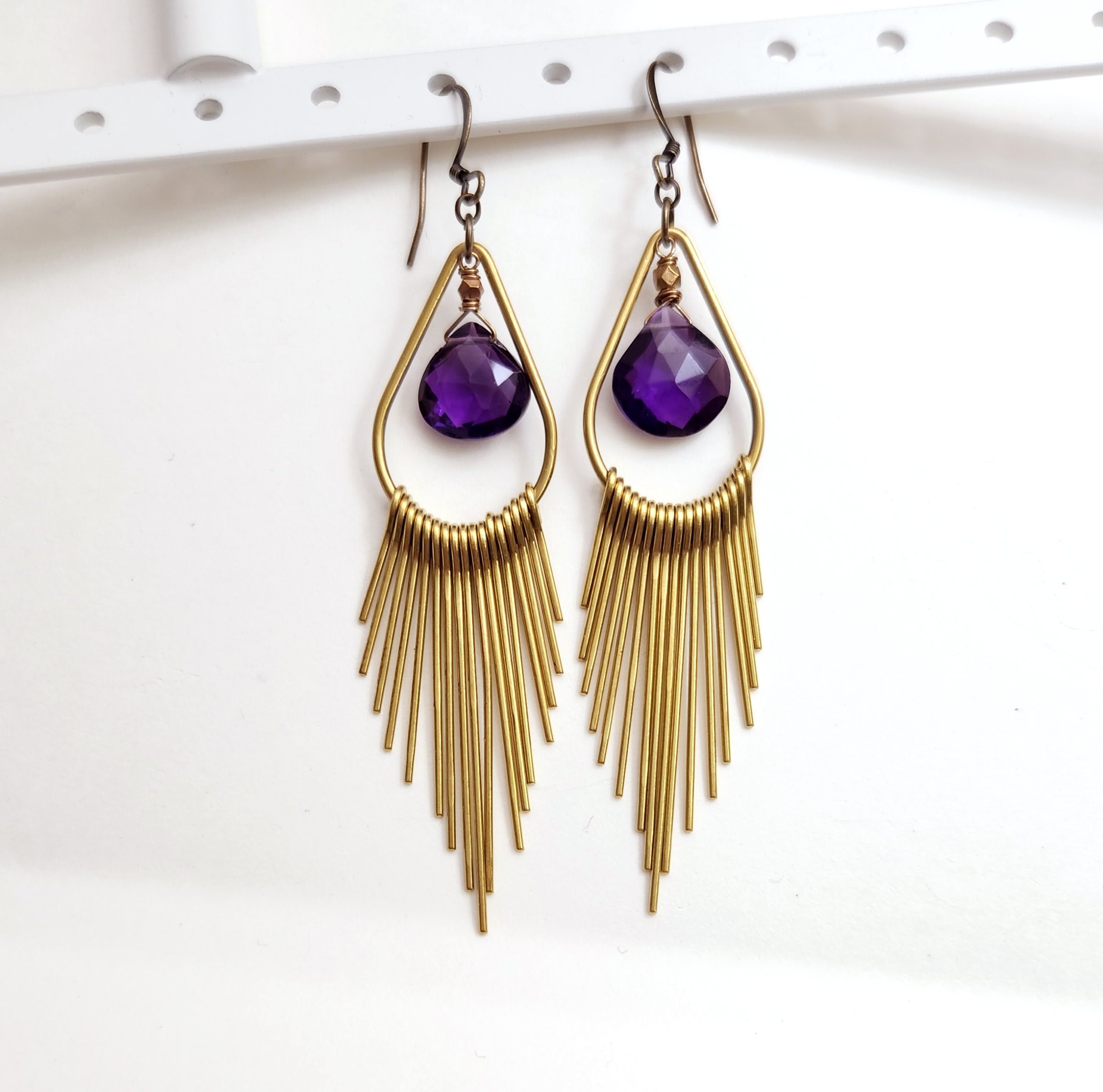 Teardrop sale tassel earrings