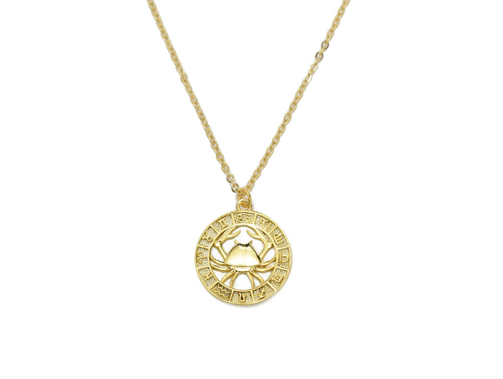 Engraved Constellation Zodiac Pendant Necklace – Monday Monarch