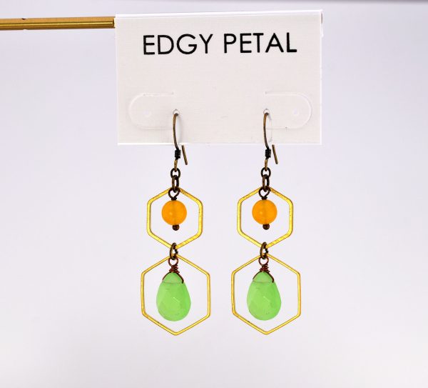 Vivian Hexagon Earrings