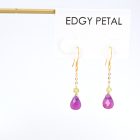 Violet Lime Chain Earrings - Image 2