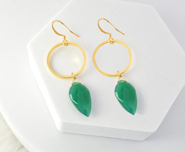 Emerald Protection Earrings