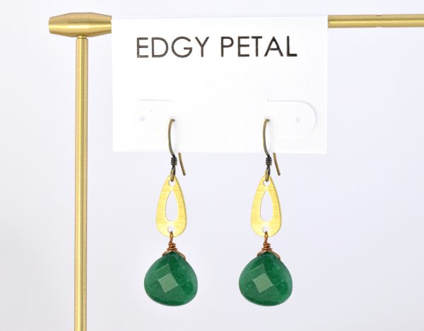 Emerald Jade Teardrops