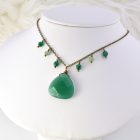 Emerald Vine Fringe Necklace - Image 2